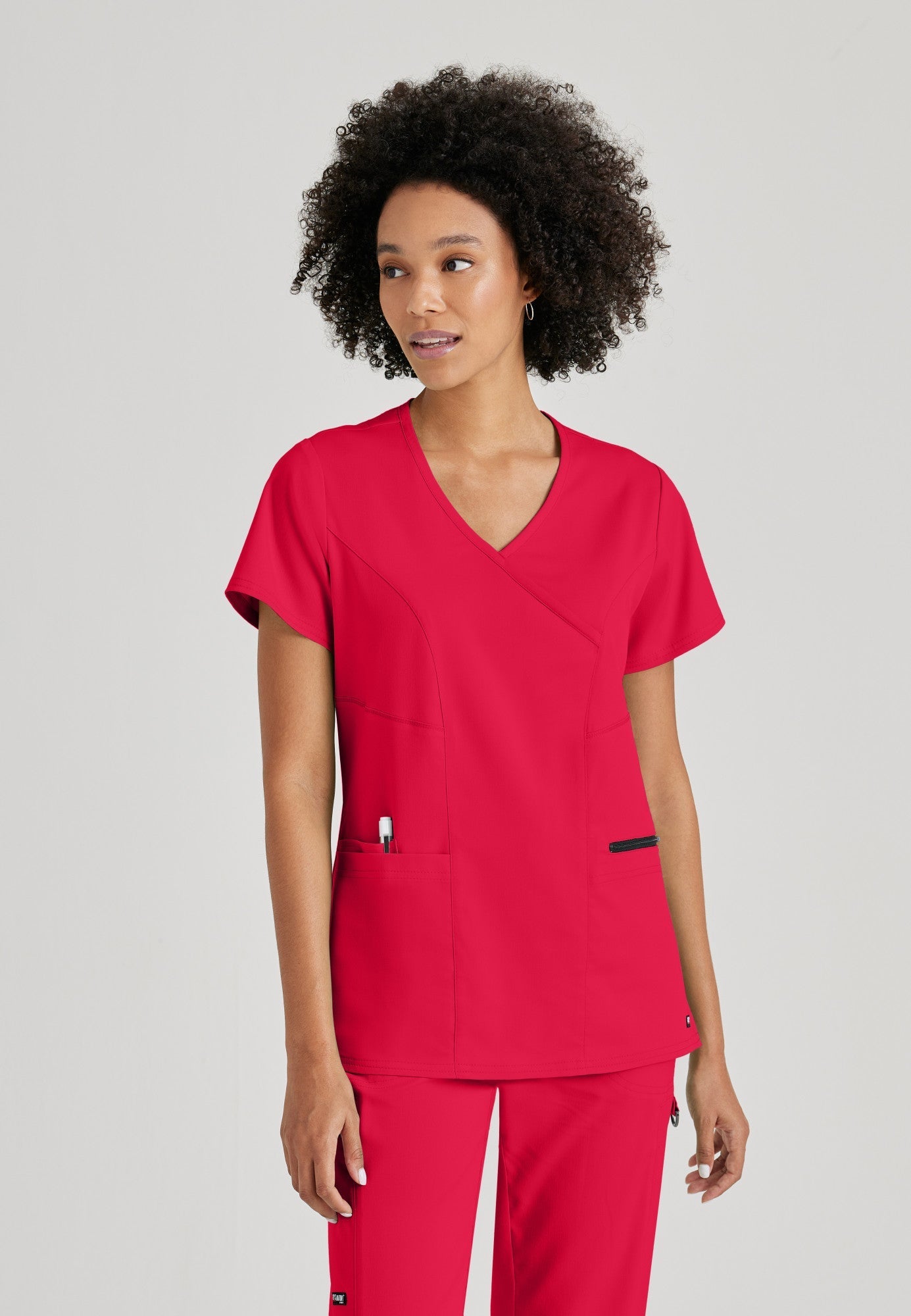 Kim Top - Scarlet Red - Jen's Scrubs