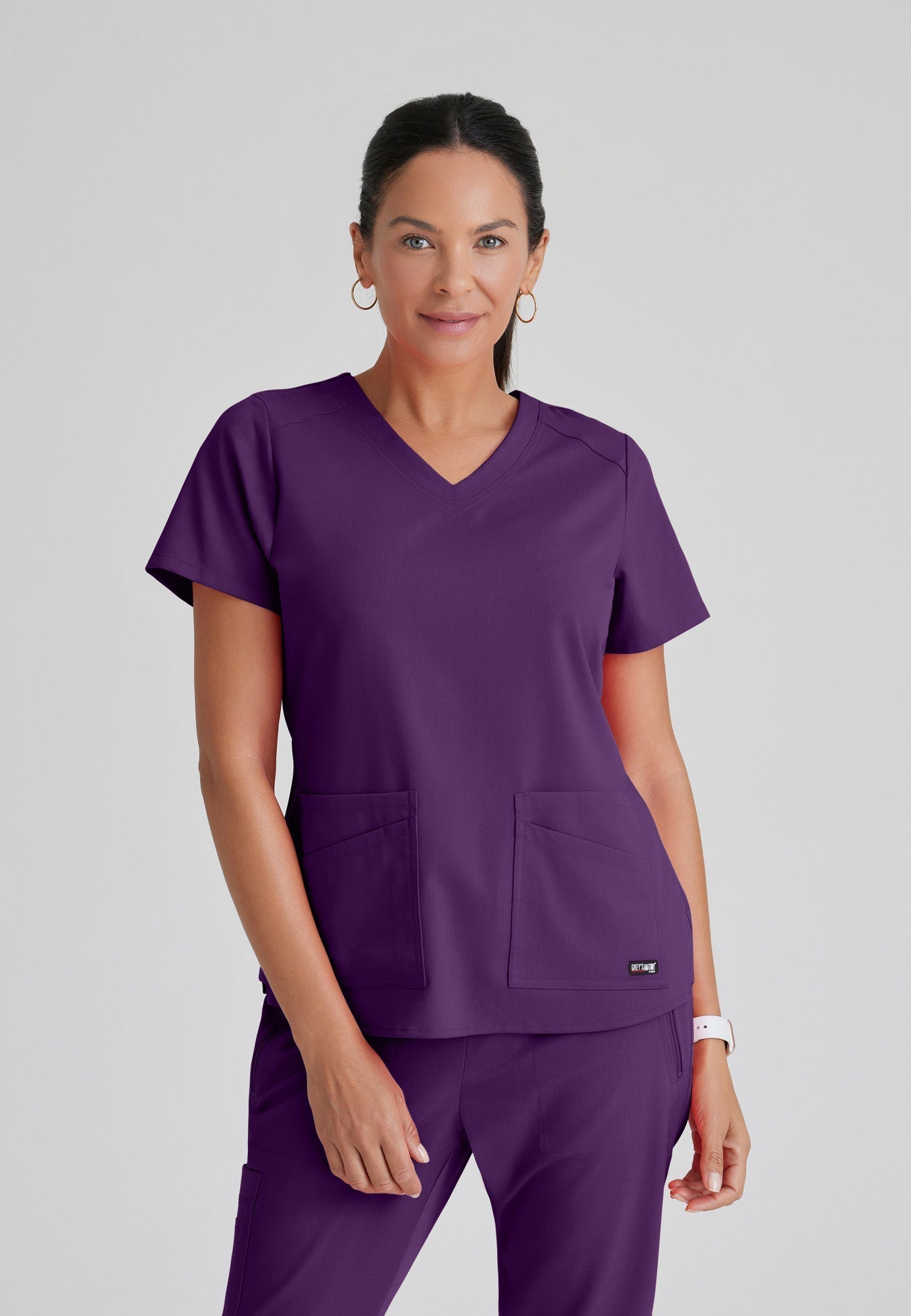 Emma Top - Eggplant - Jen's Scrubs