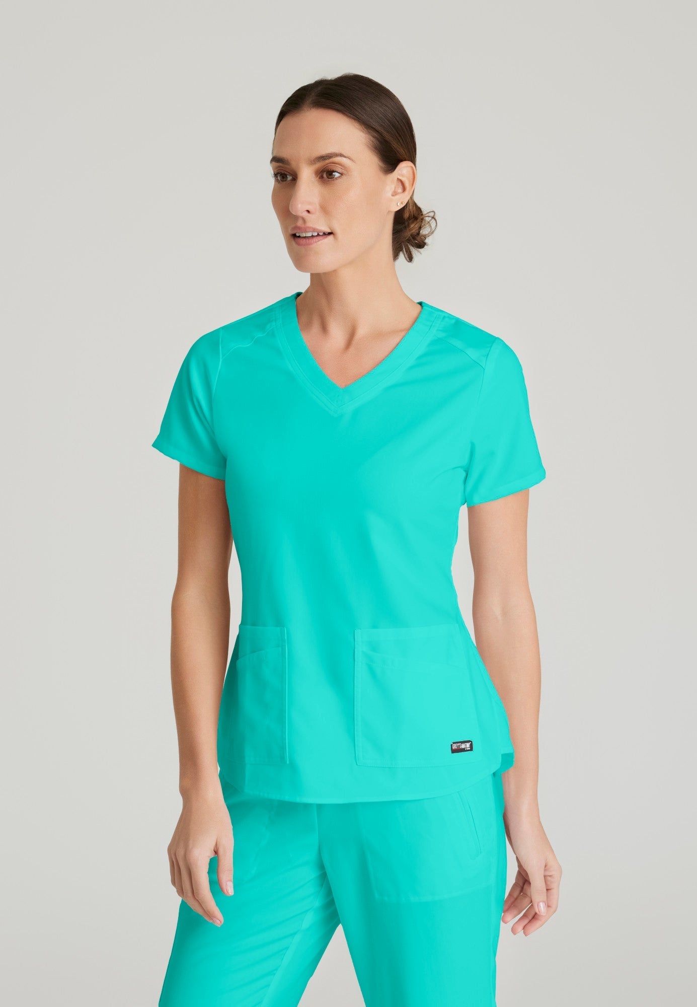 Emma Top - Alpine Aqua - Jen's Scrubs
