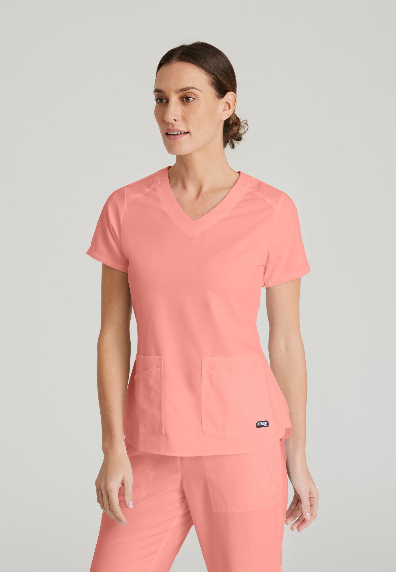 Emma Top - Bright Papaya - Jen's Scrubs