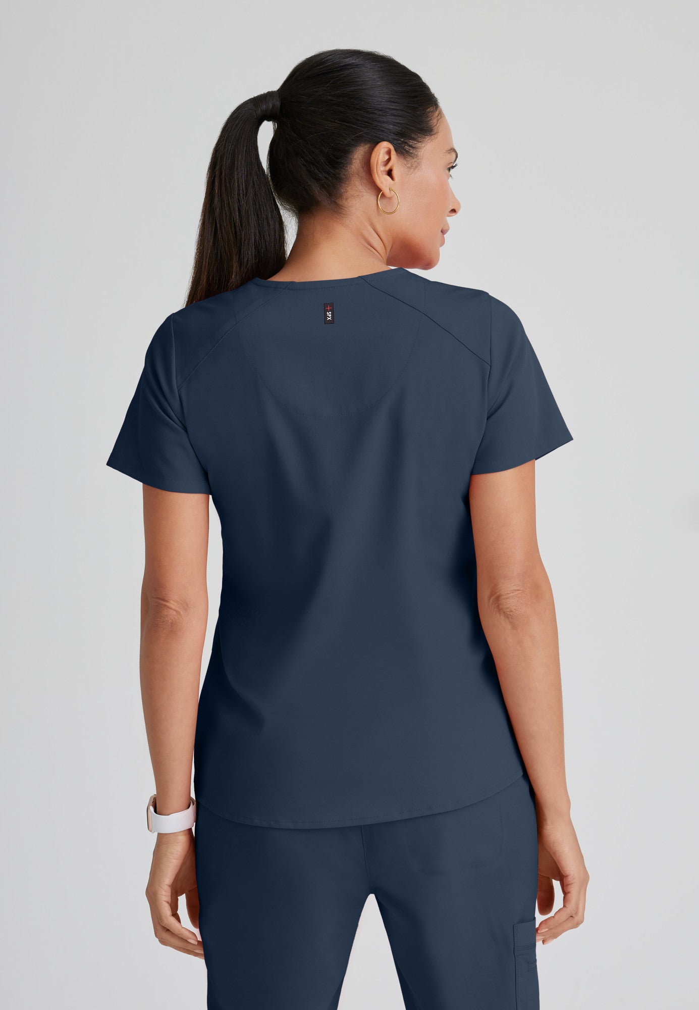 Emma Top - Steel - Jen's Scrubs