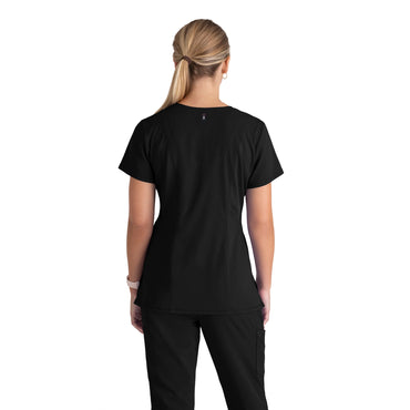 Serena Top - Black - Jen's Scrubs