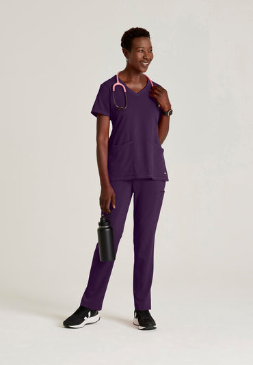 Serena Top - Eggplant - Jen's Scrubs