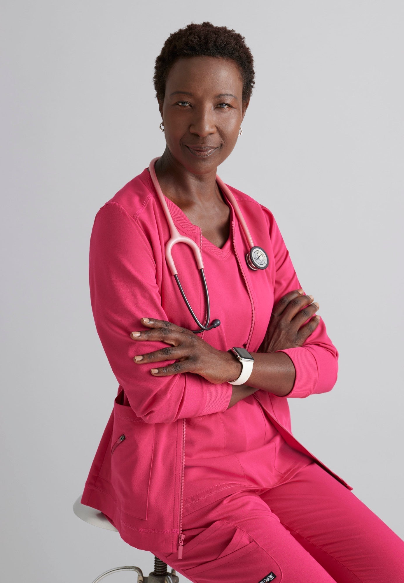 Serena Top - Vibrance Pink - Jen's Scrubs