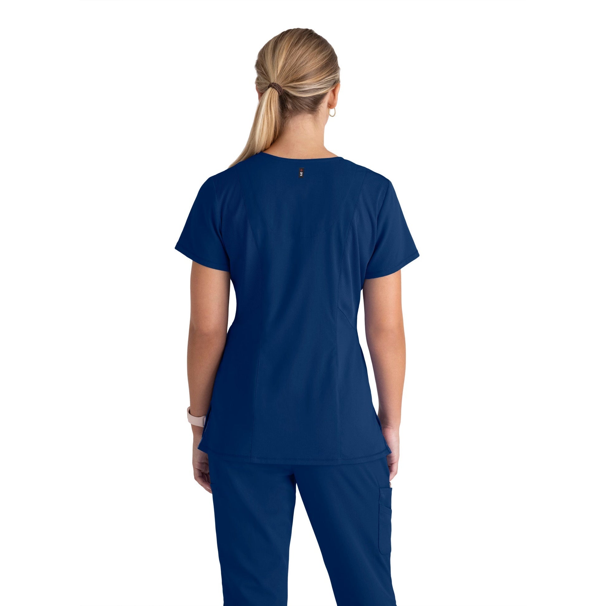 Serena Top - Indigo - Jen's Scrubs