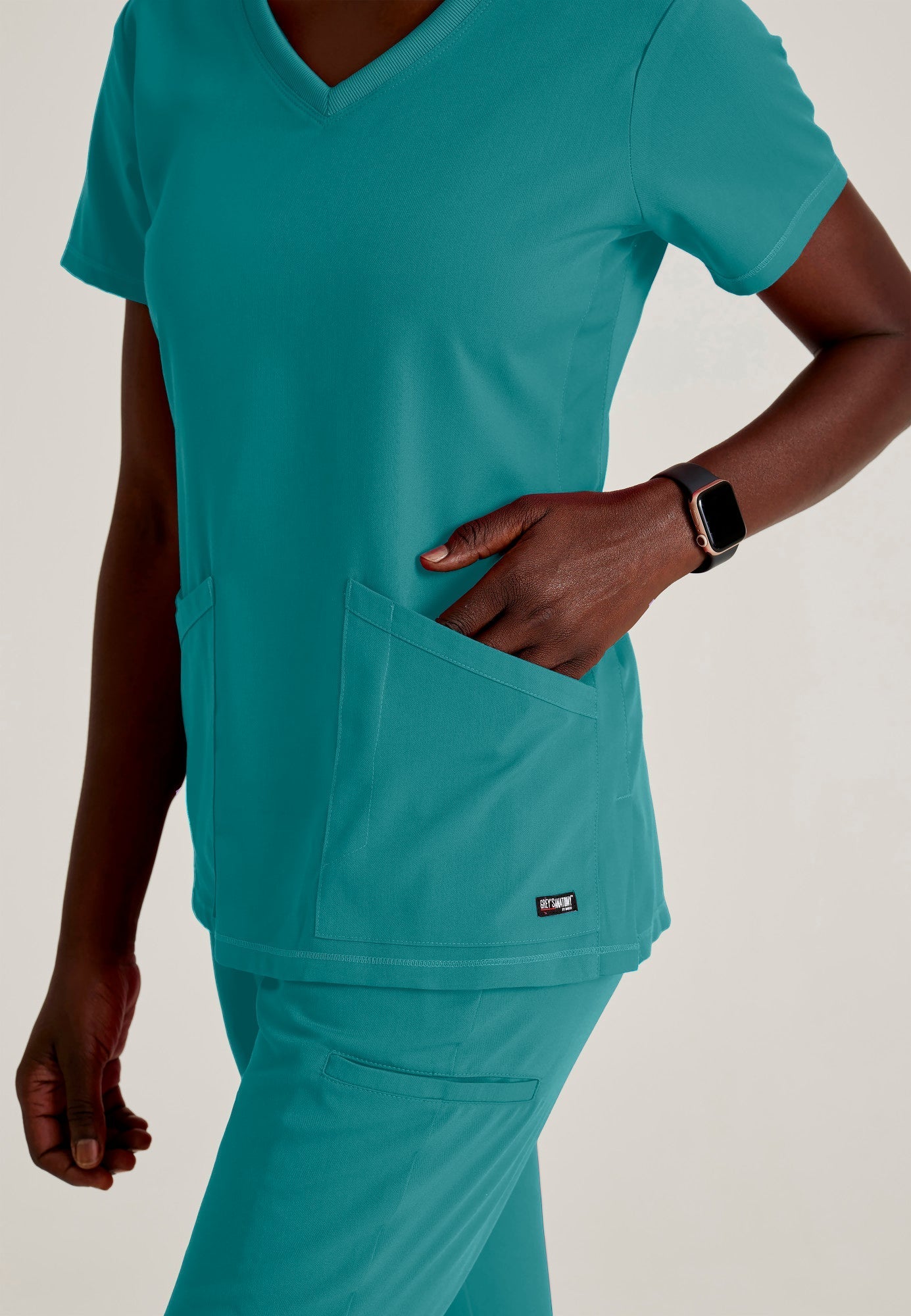 Serena Top - Teal - Jen's Scrubs