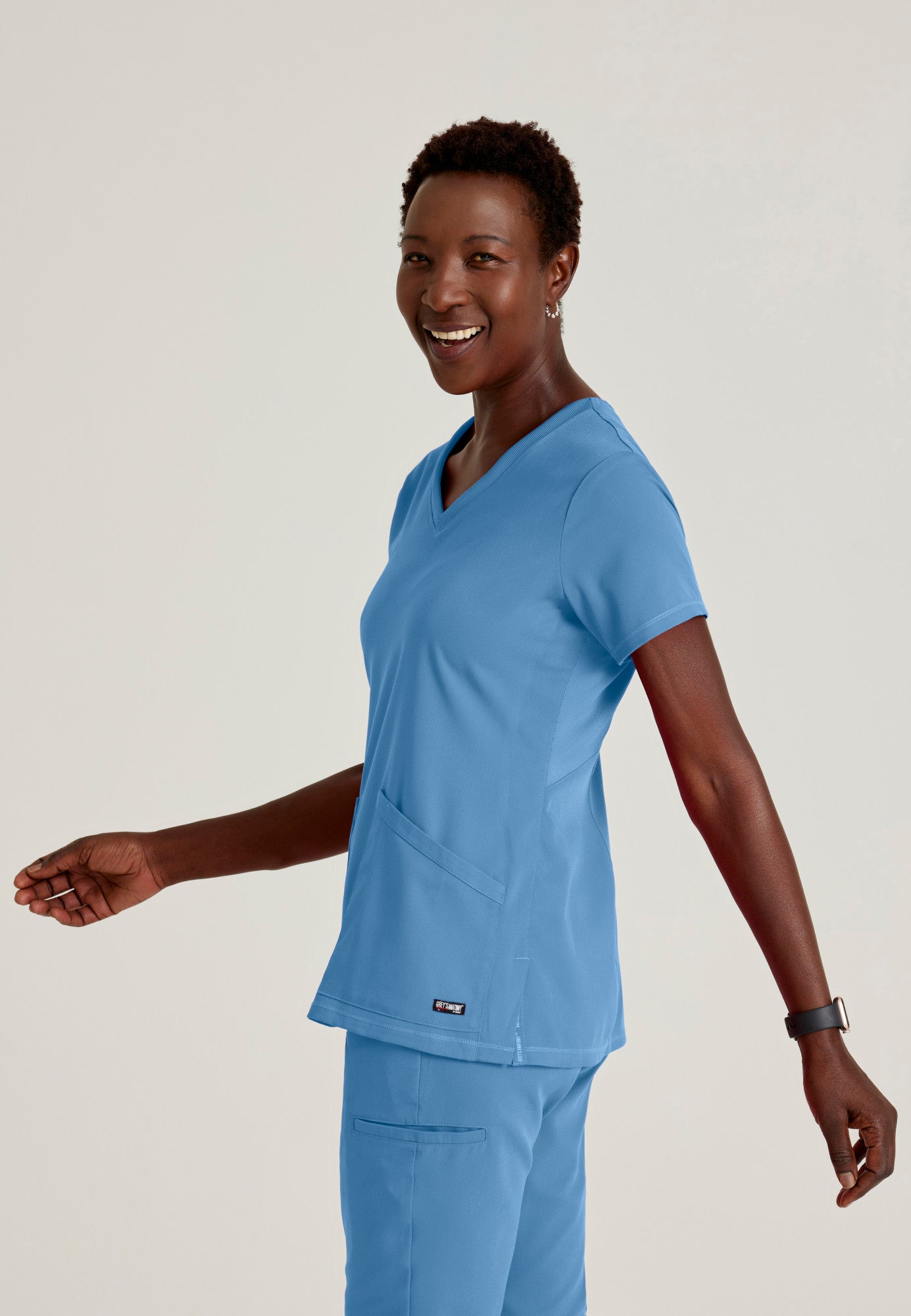 Serena Top - Ciel Blue - Jen's Scrubs
