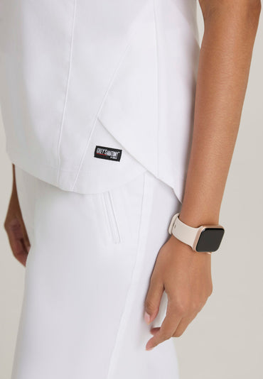 Capri Tuck-in Top - White - Jen's Scrubs