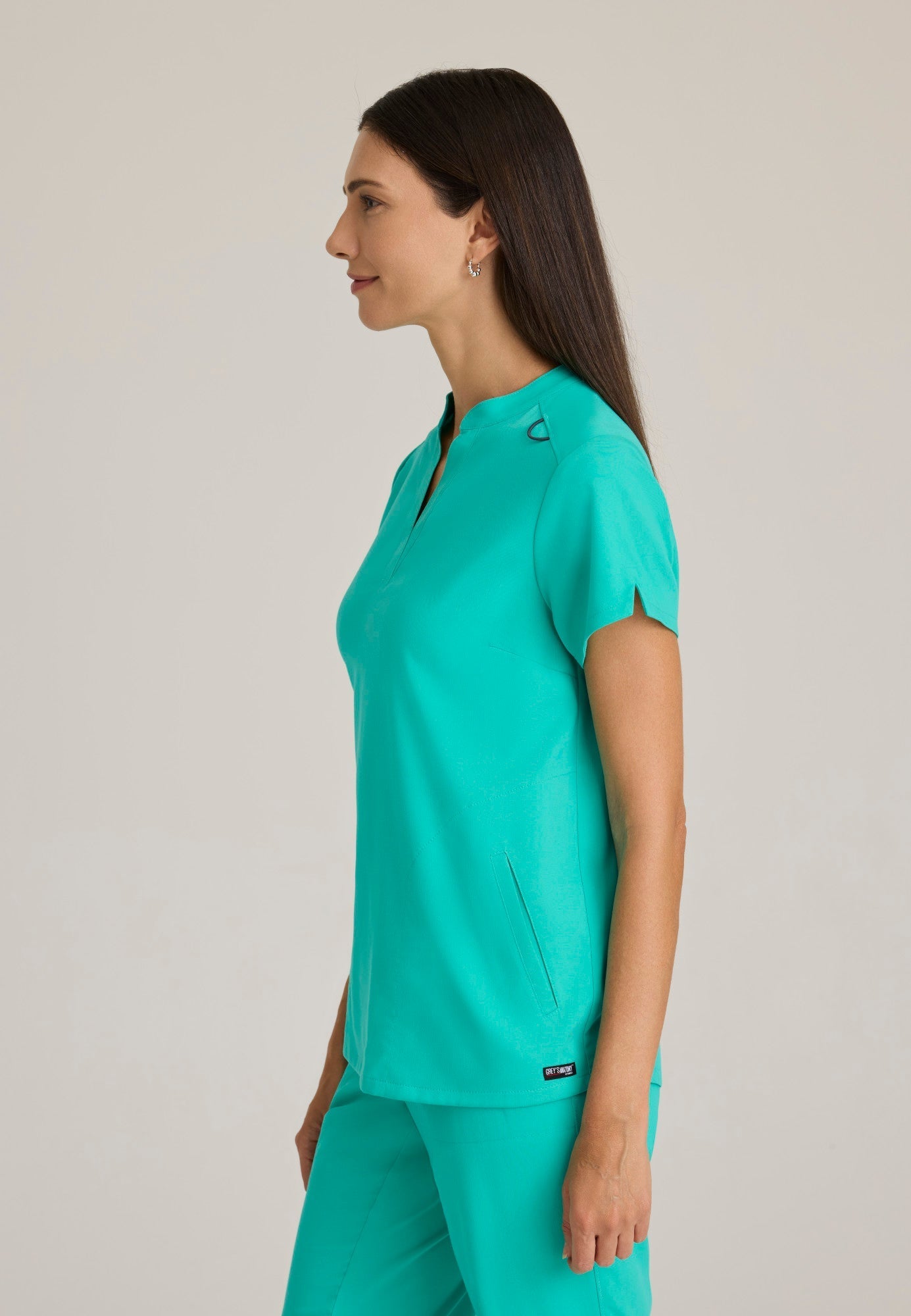 Avery Top - Alpine Aqua - Jen's Scrubs