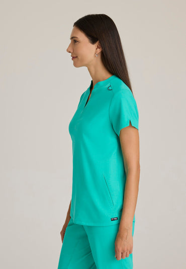 Avery Top - Alpine Aqua - Jen's Scrubs