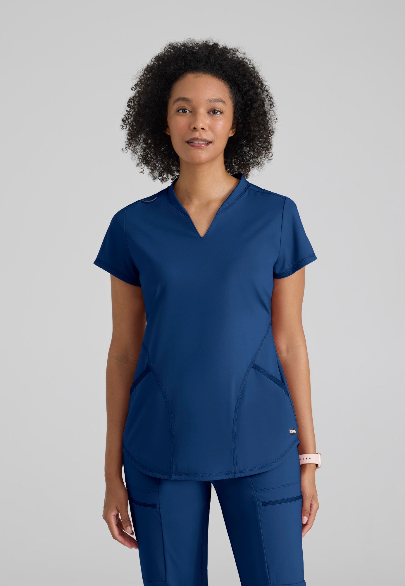 Define Knit Top - Indigo - Jen's Scrubs
