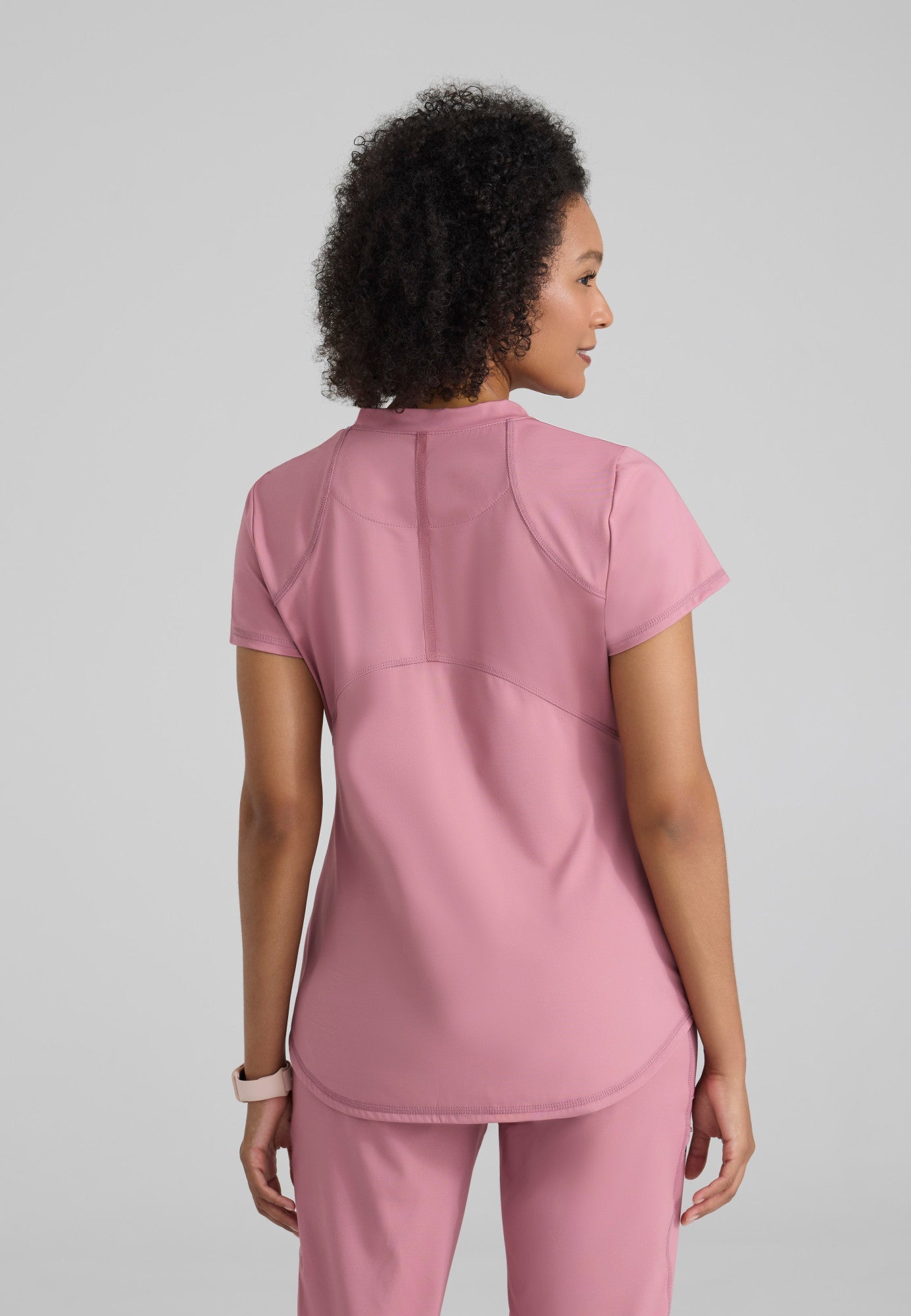 Define Knit Top - Canyon Pink - Jen's Scrubs