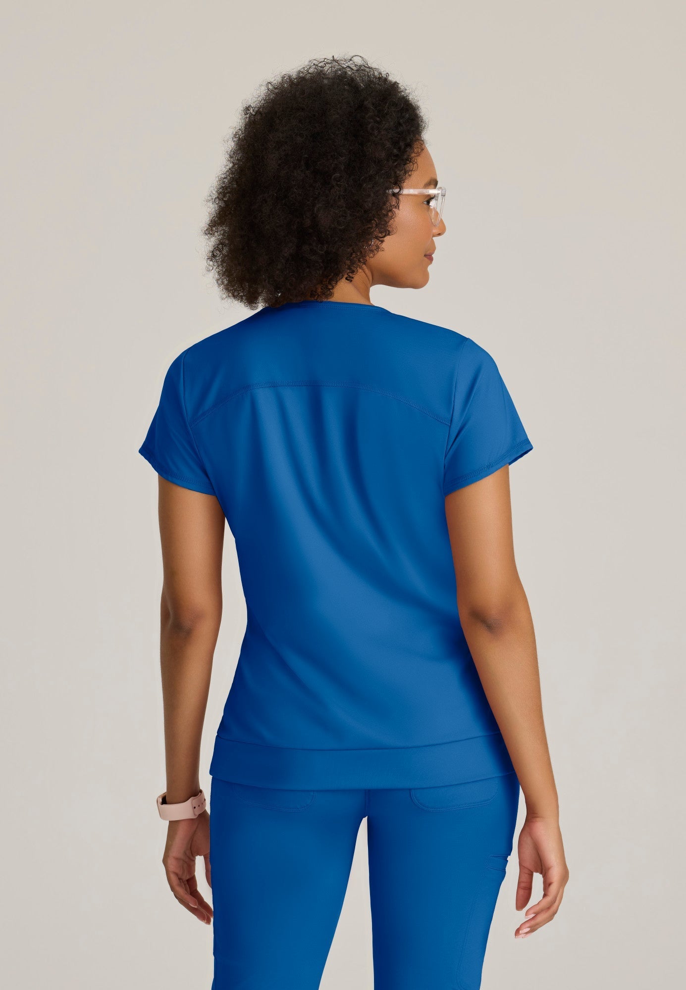 Motivate Knit Top - New Royal - Jen's Scrubs