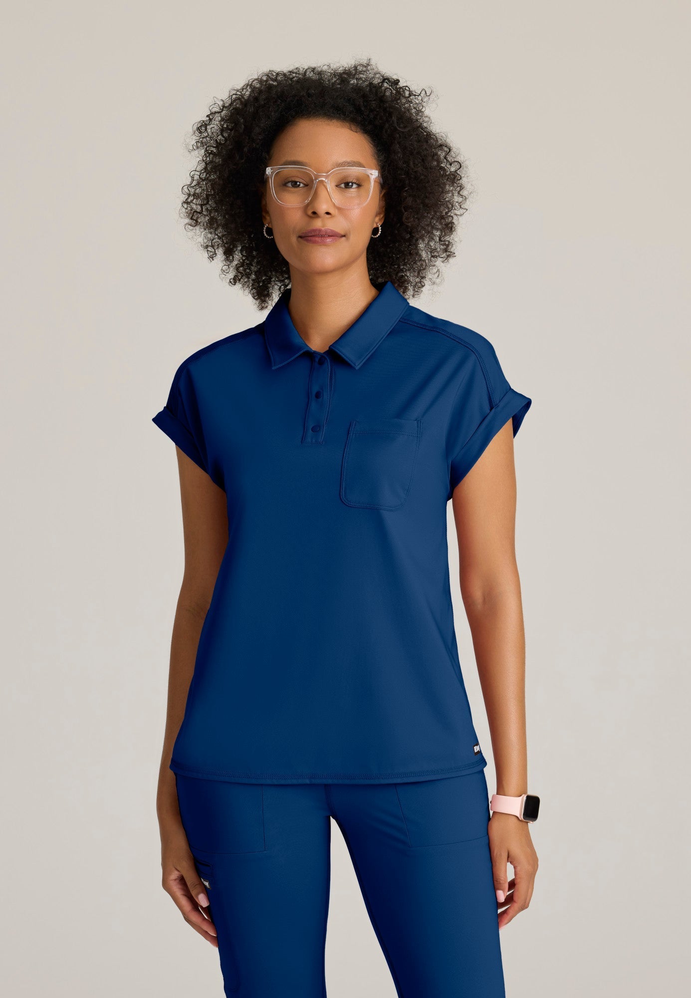 Renew Knit Top - Indigo - Jen's Scrubs