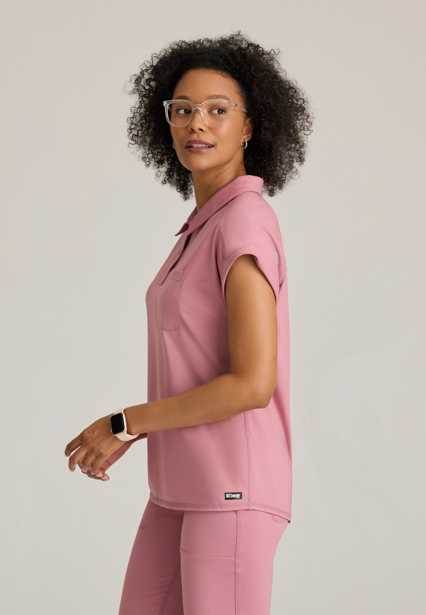 Renew Knit Top - Canyon Pink - Jen's Scrubs