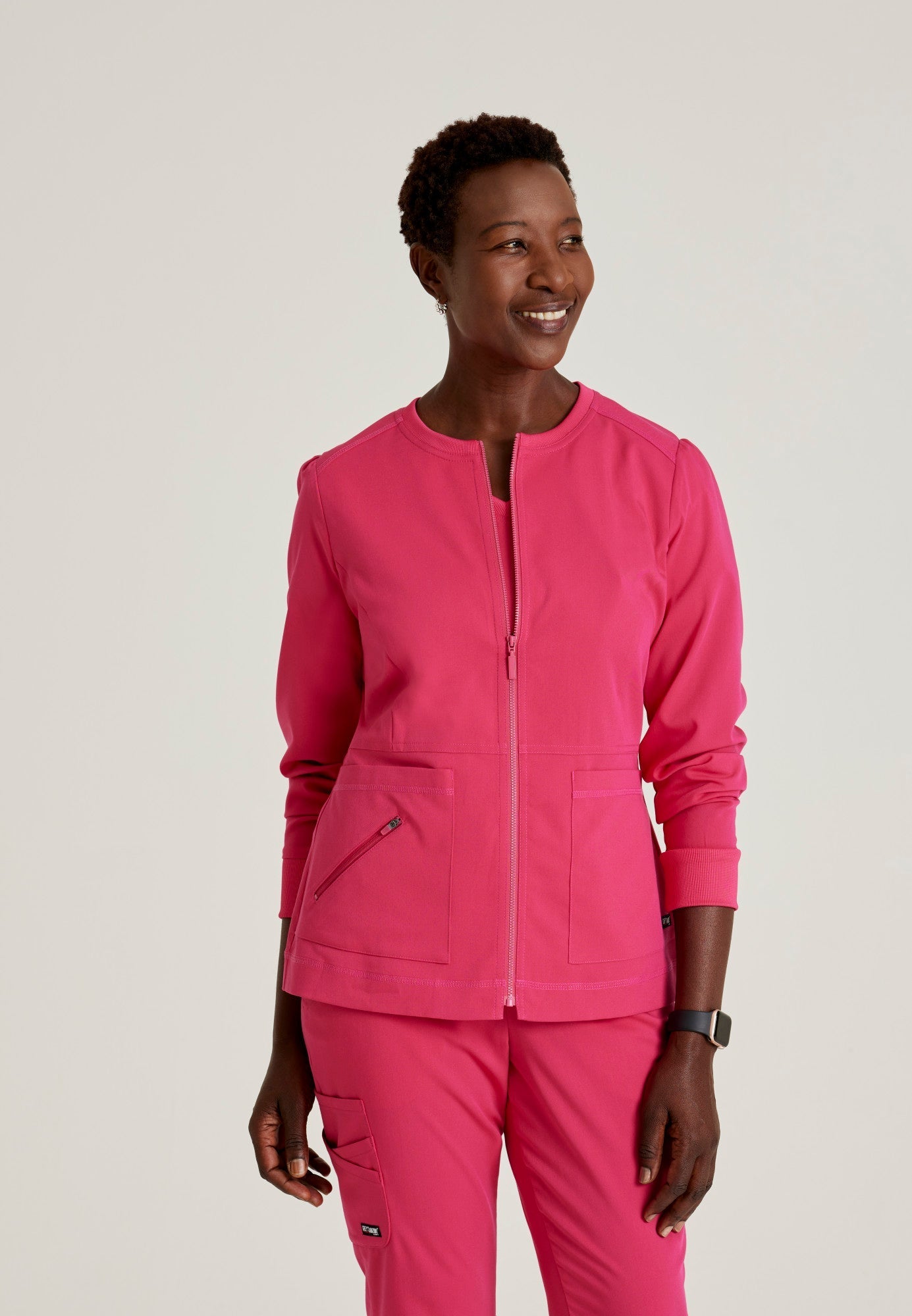Millie Jacket - Vibrance Pink - Jen's Scrubs