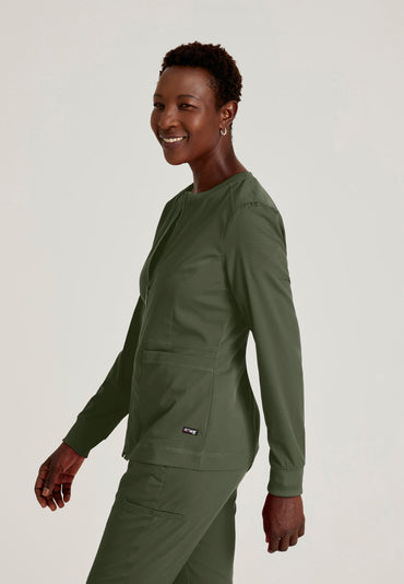 Millie Jacket - Olive - Jen's Scrubs