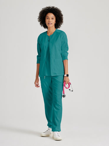 Gianna Warmup - Teal - Jen's Scrubs