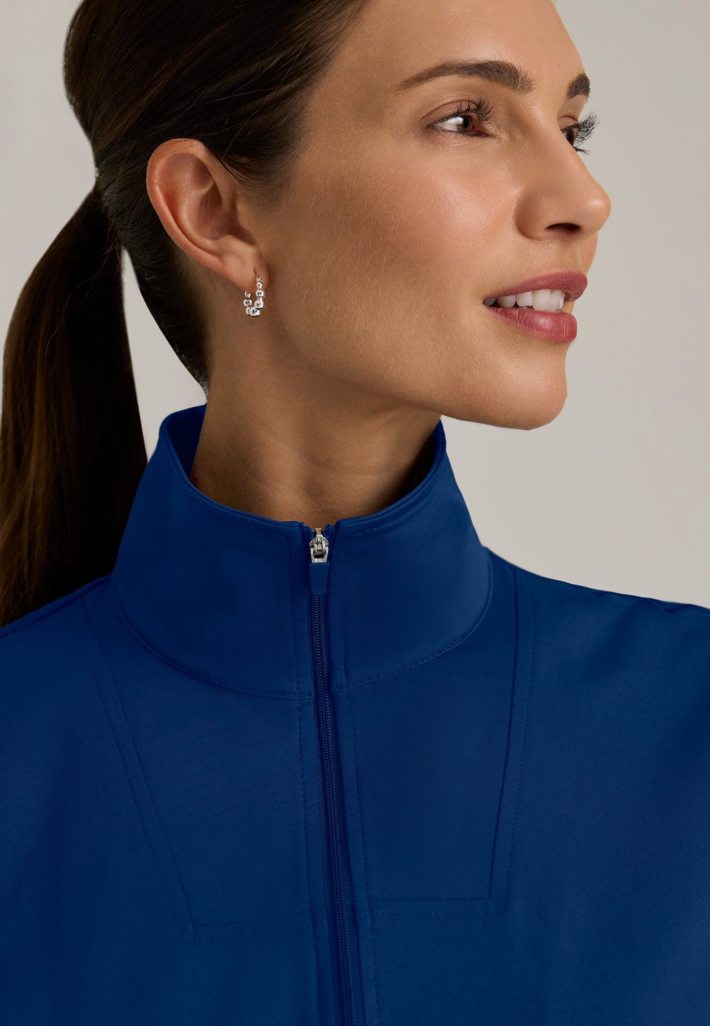 Ease Warm-Up Jacket - Indigo - Jen's Scrubs