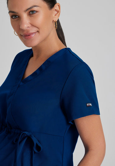 Lilah Top - Indigo - Jen's Scrubs