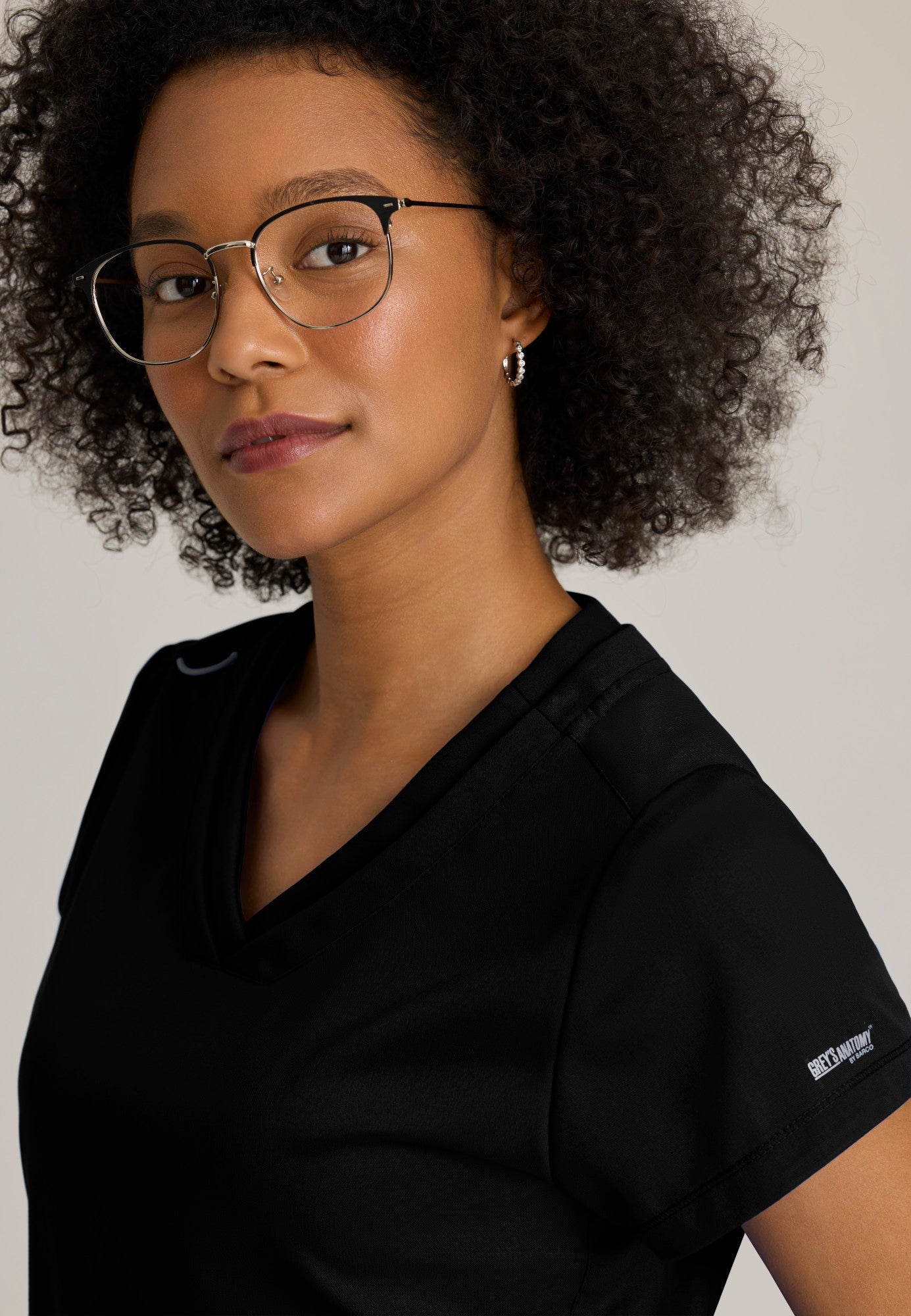 Evelyn Top - Black - Jen's Scrubs