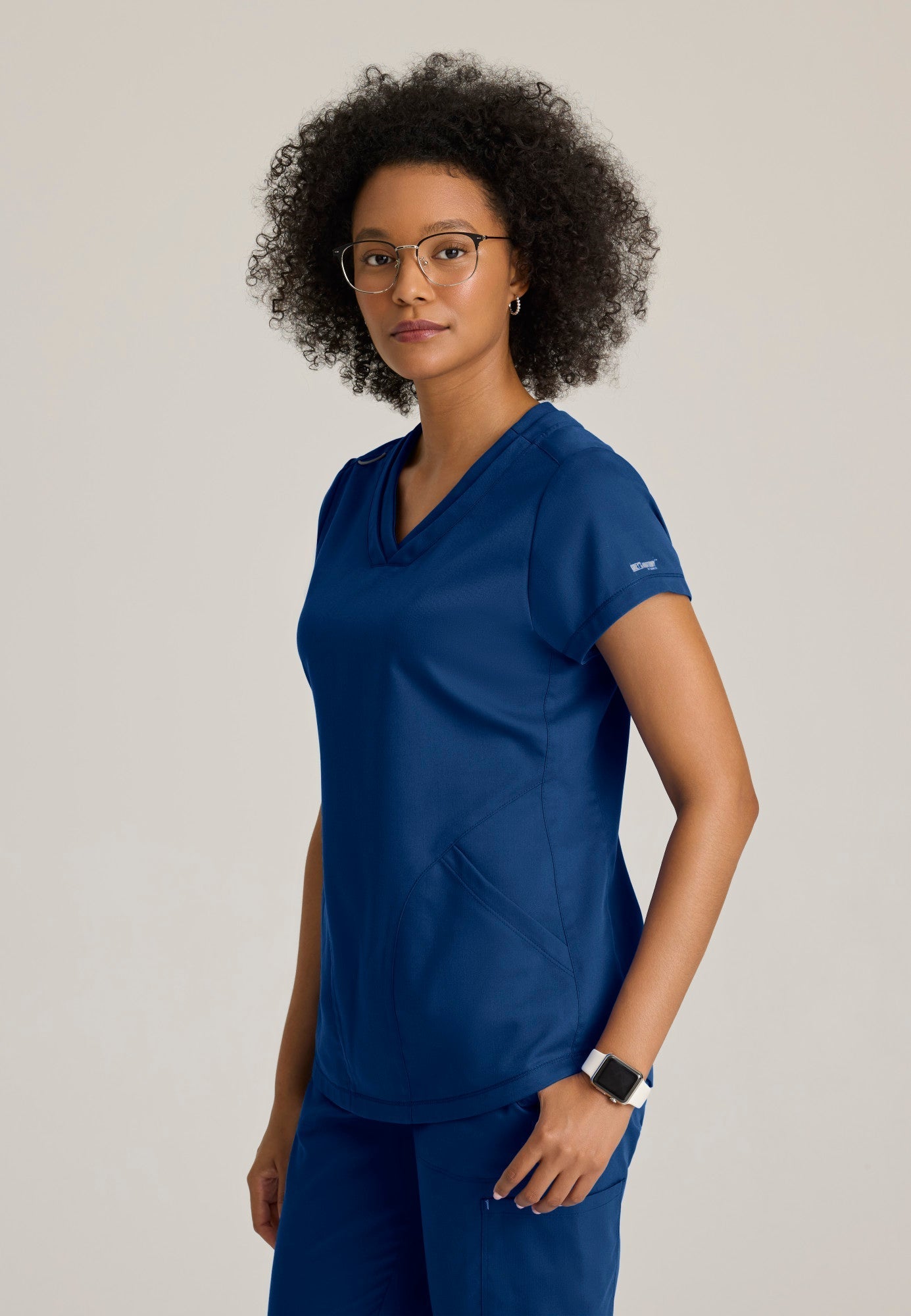 Evelyn Top - Indigo - Jen's Scrubs