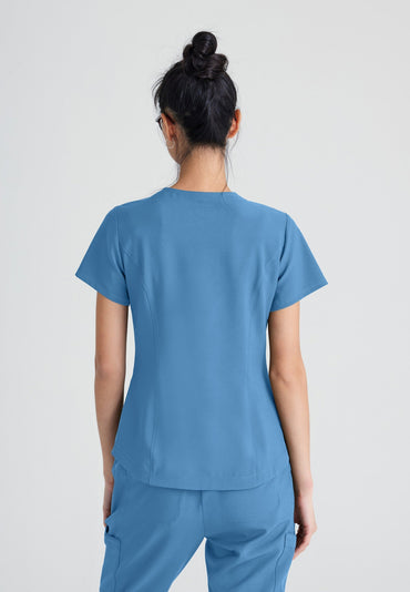 Rhythm Top - Ciel Blue - Jen's Scrubs