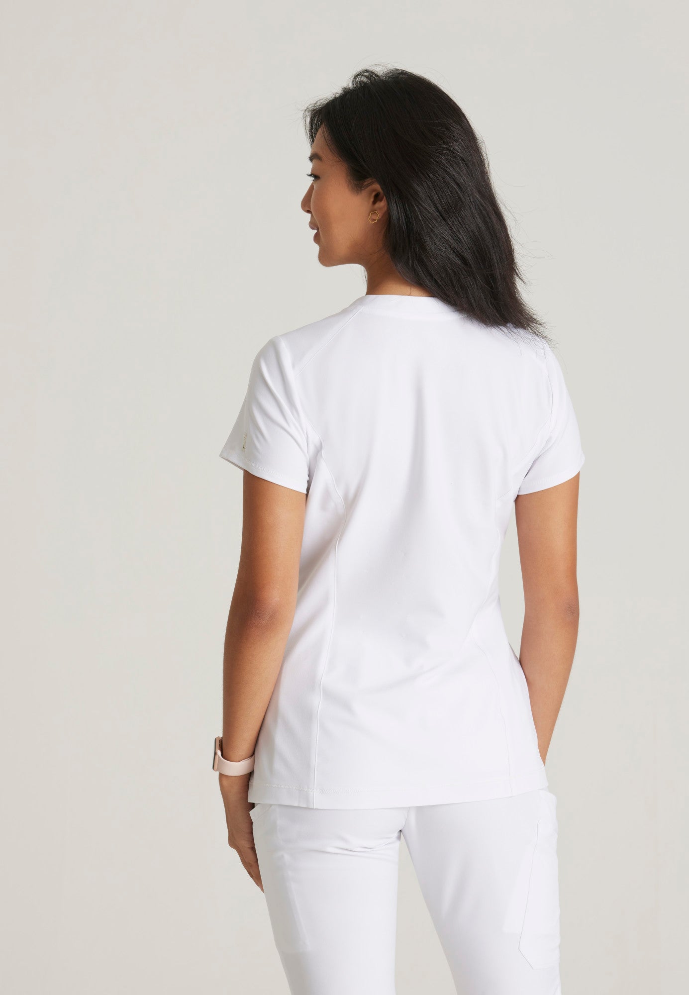Sway Tuck-In Top - White - Jen's Scrubs