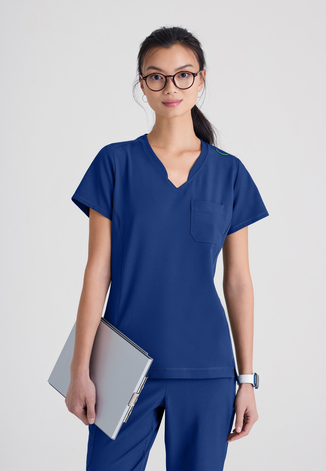 Sway Tuck-In Top - Indigo - Jen's Scrubs