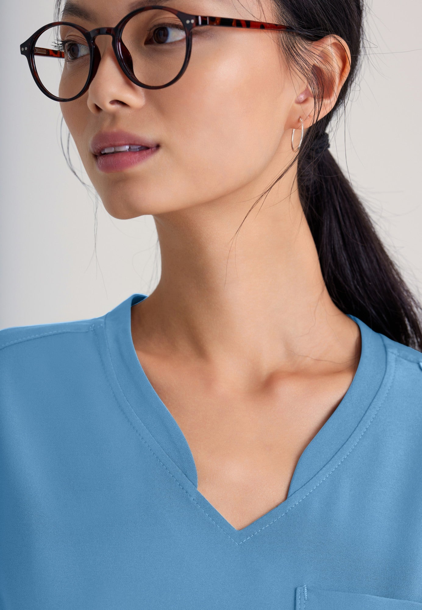 Sway Tuck-In Top - Ciel Blue - Jen's Scrubs