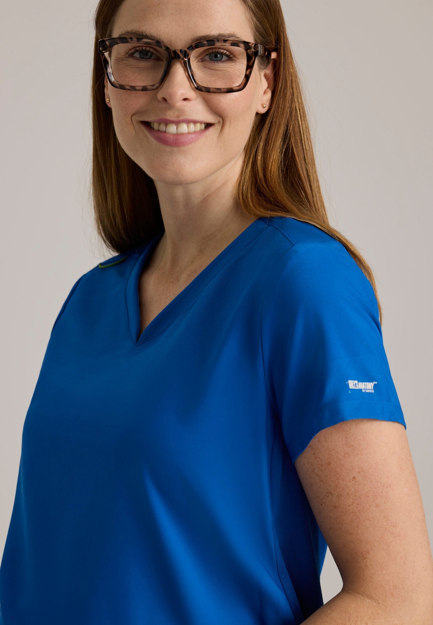 Promise Maternity Top - New Royal - Jen's Scrubs