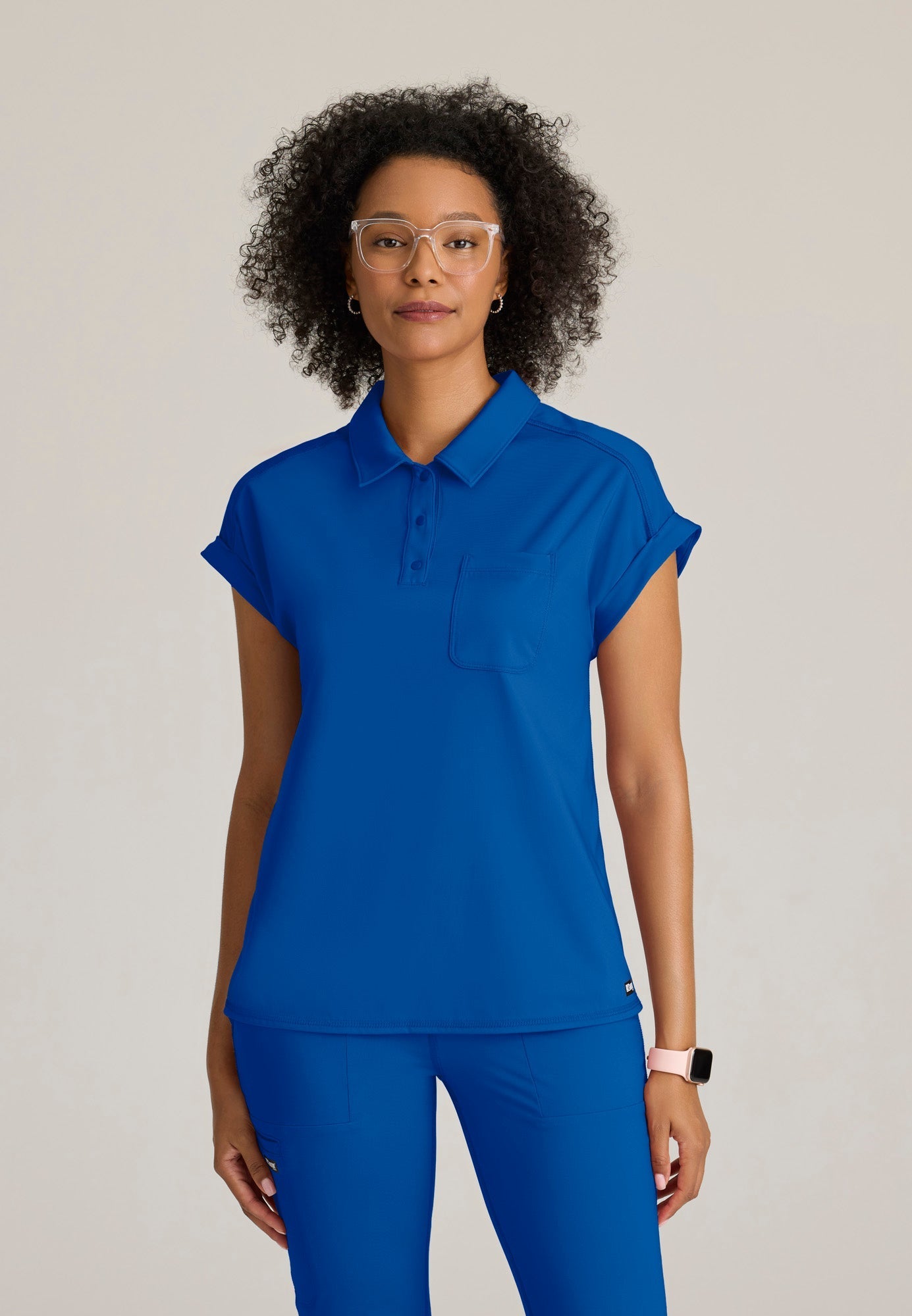 Renew Knit Top - New Royal - Jen's Scrubs