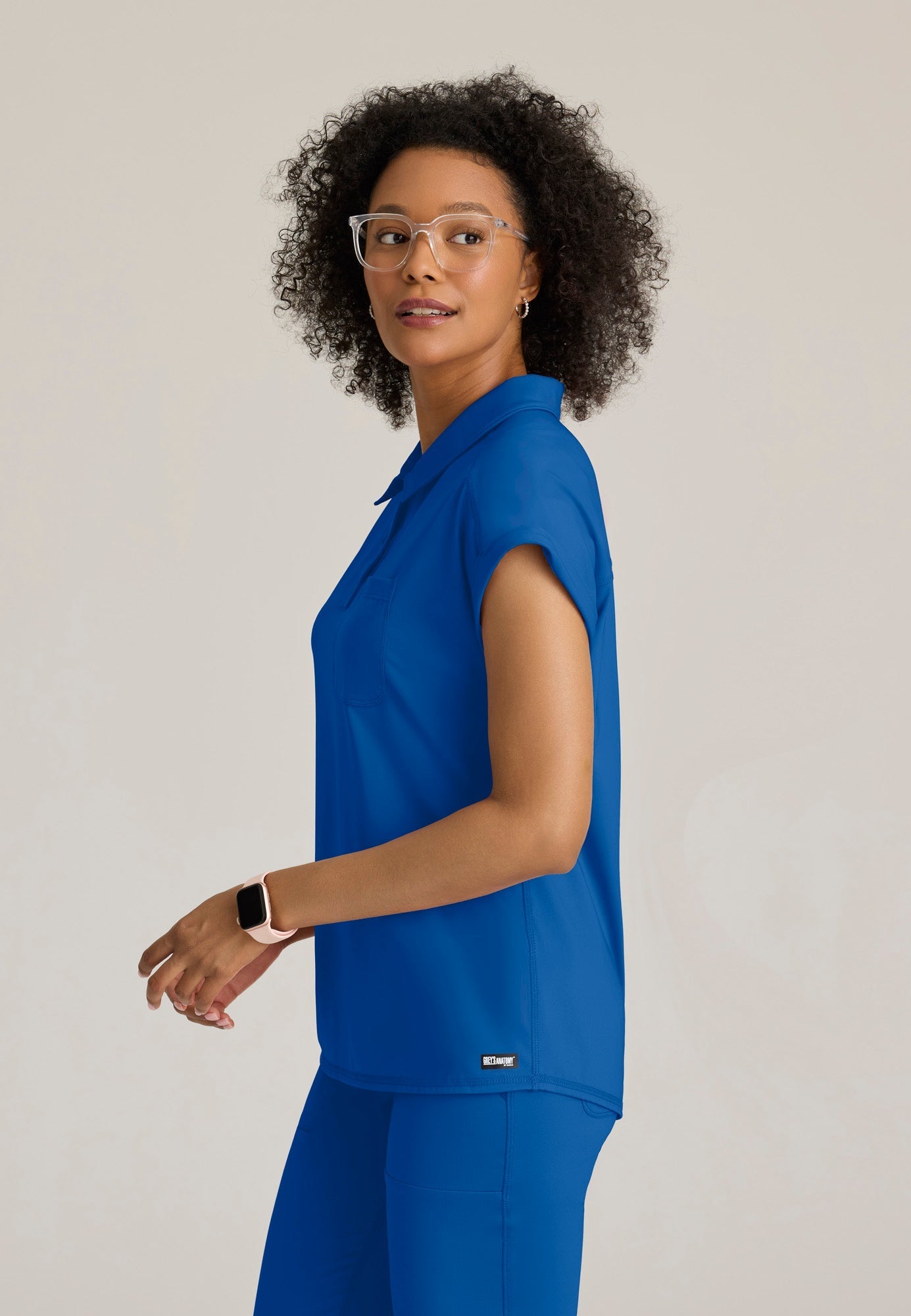 Renew Knit Top - New Royal - Jen's Scrubs