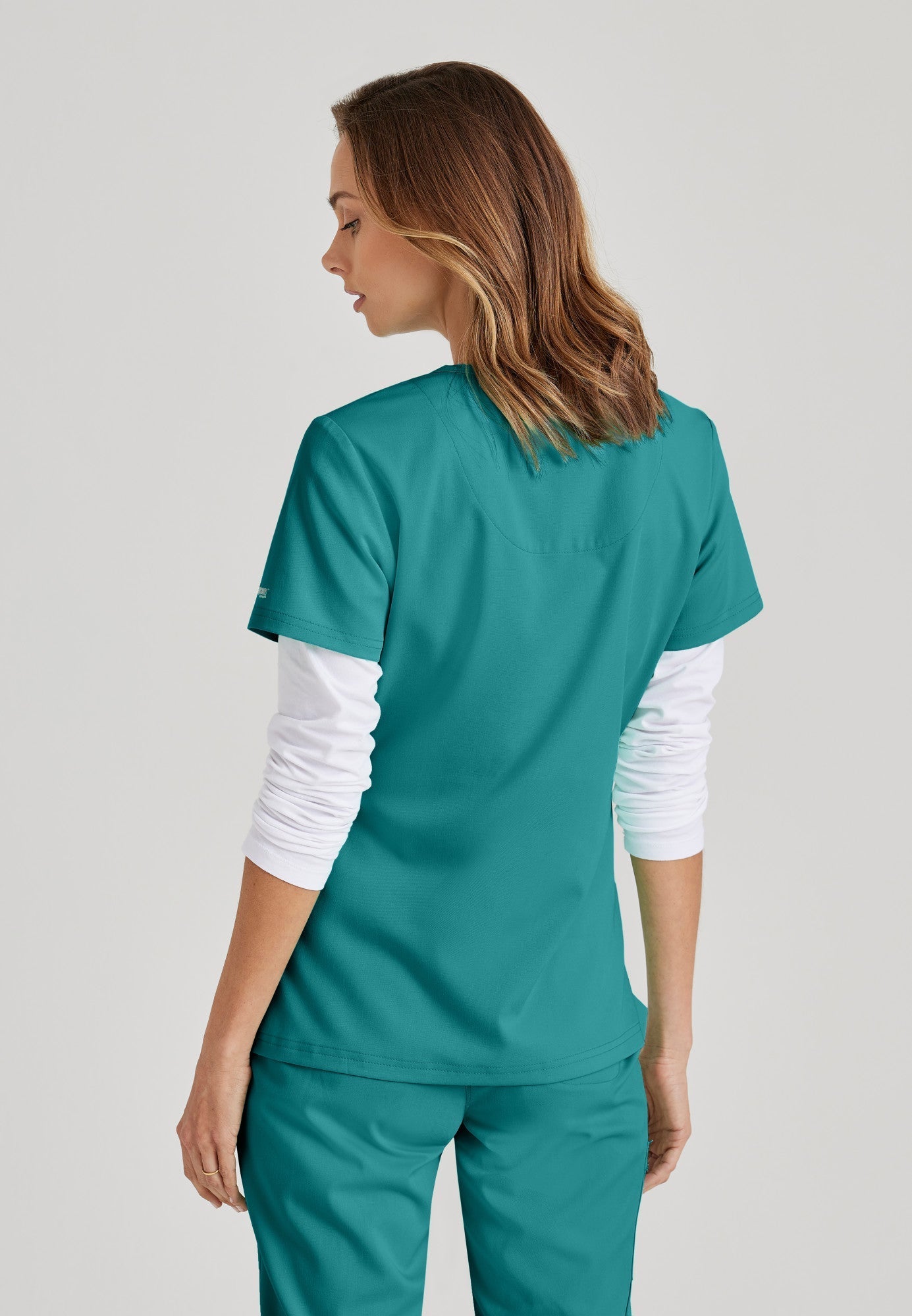 Bree Tuck-in Top - Teal - Jen's Scrubs