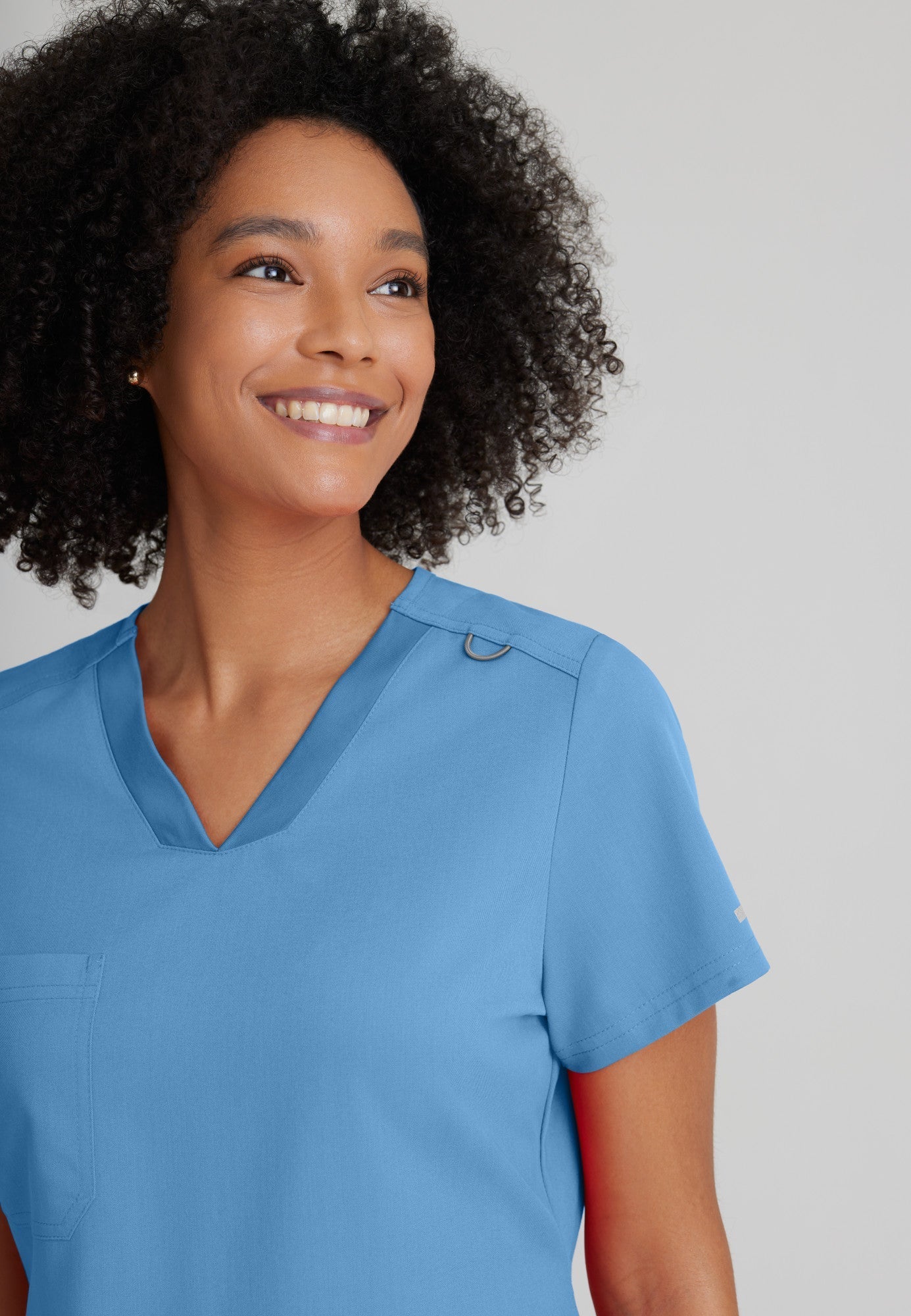 Bree Tuck-in Top - Ciel Blue - Jen's Scrubs