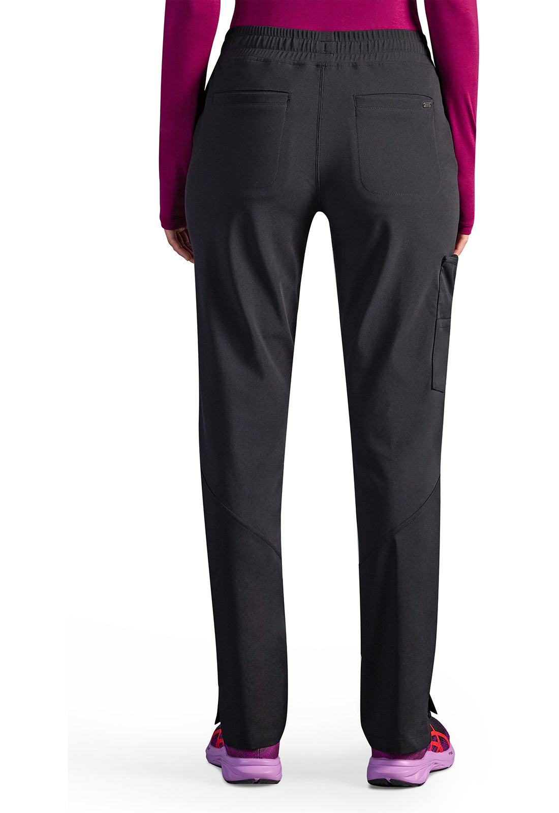 Women's Veronica Drawstring Straight Leg Pant - DBLACK