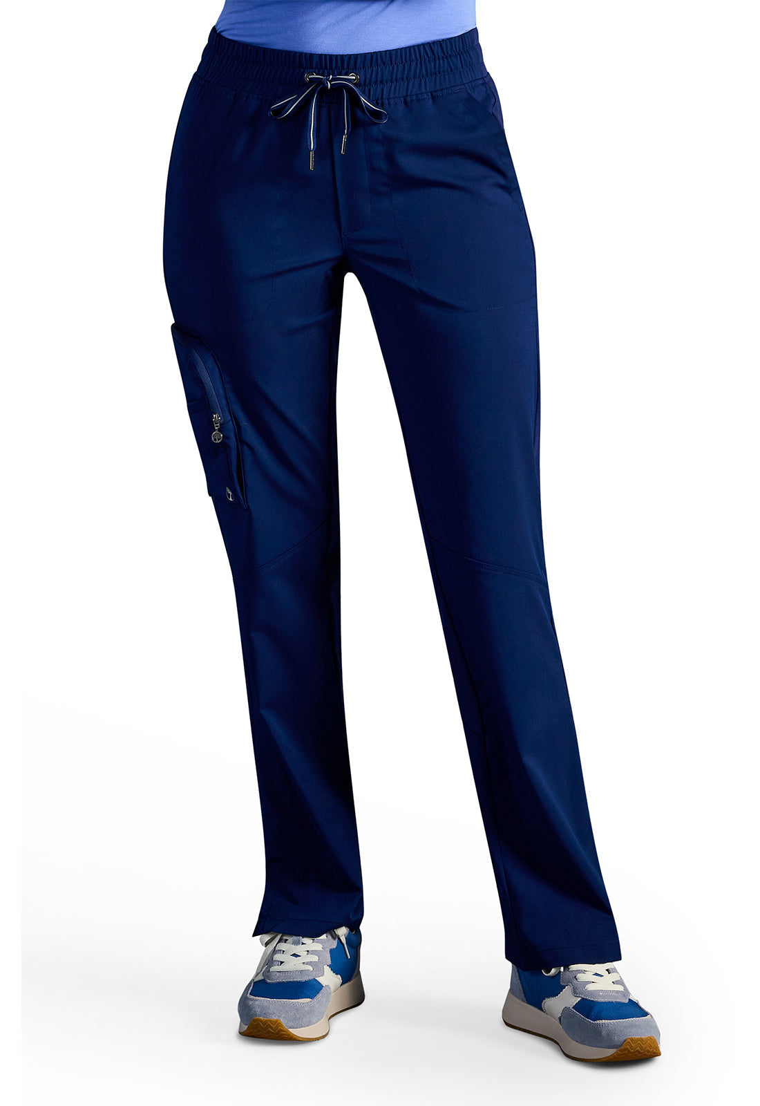Women's Veronica Drawstring Straight Leg Pant - DNAVY