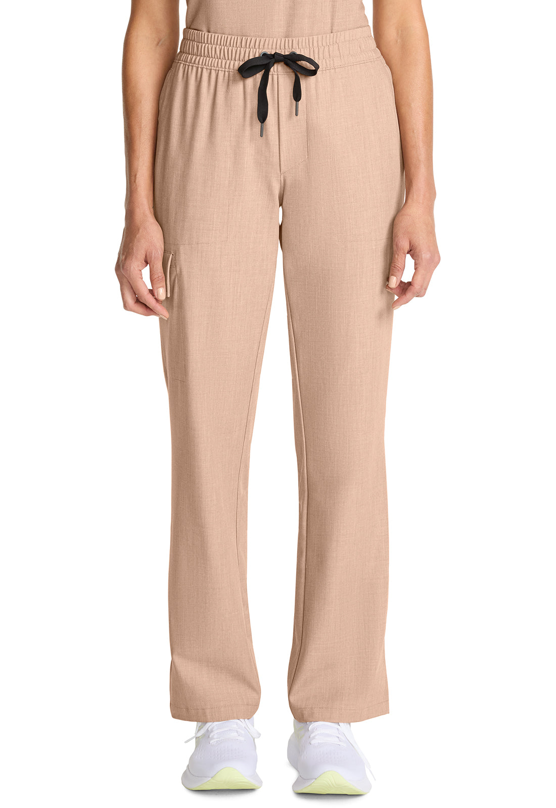 Women's Mid Rise Drawstring Straight Leg - Desert Taupe