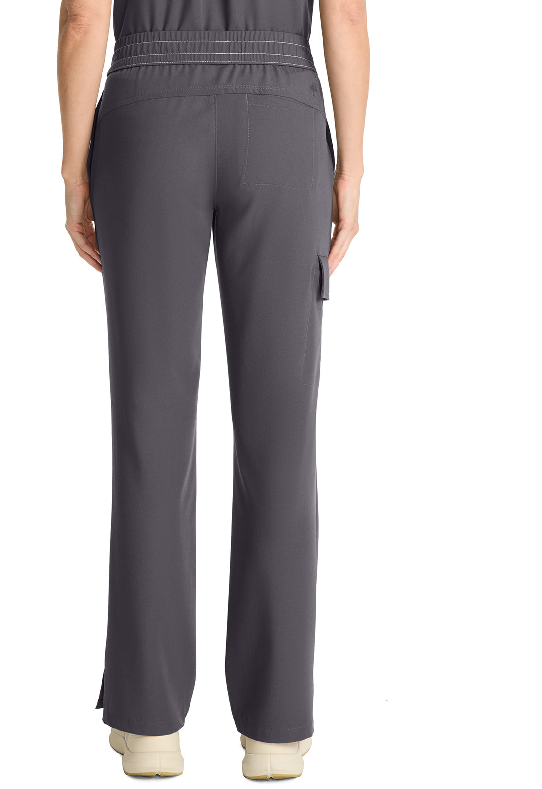 Women's Mid Rise Drawstring Straight Leg - Pewter