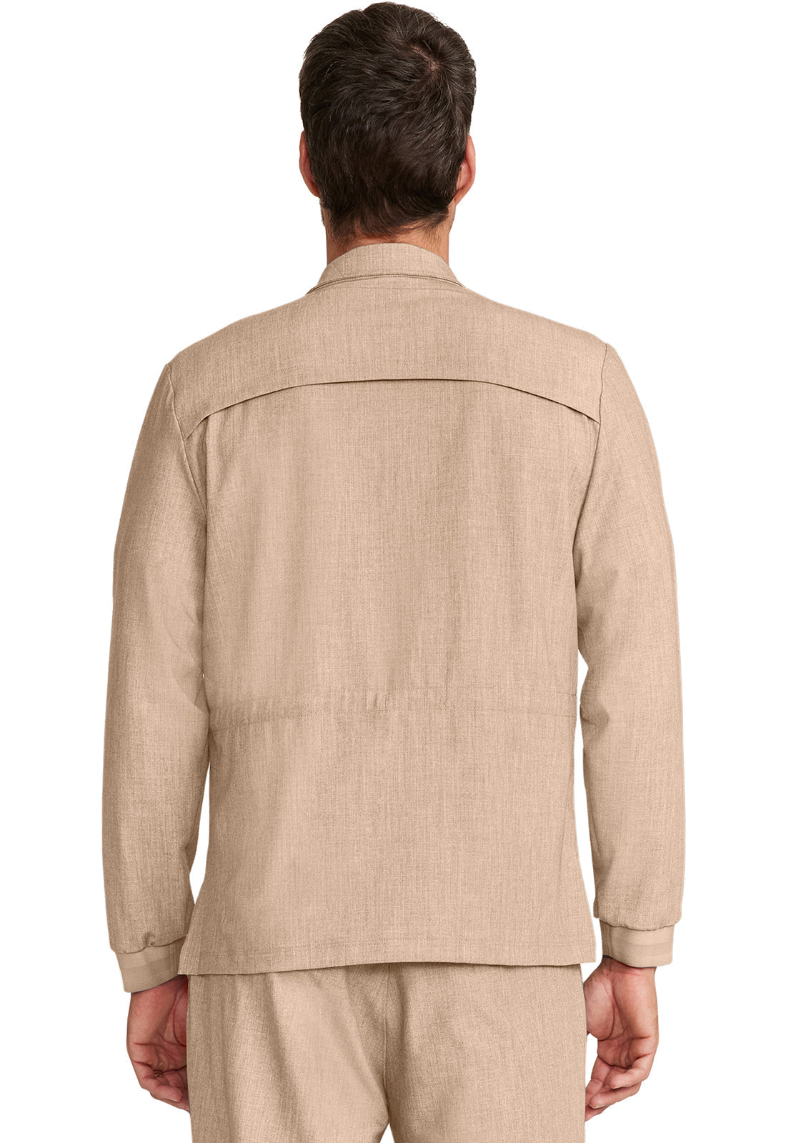 Men's Men's Zip Front Utility Jacket - Desert Taupe