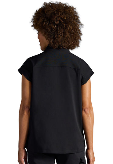 Women's Vienna Quarter Zip Top - DBLACK