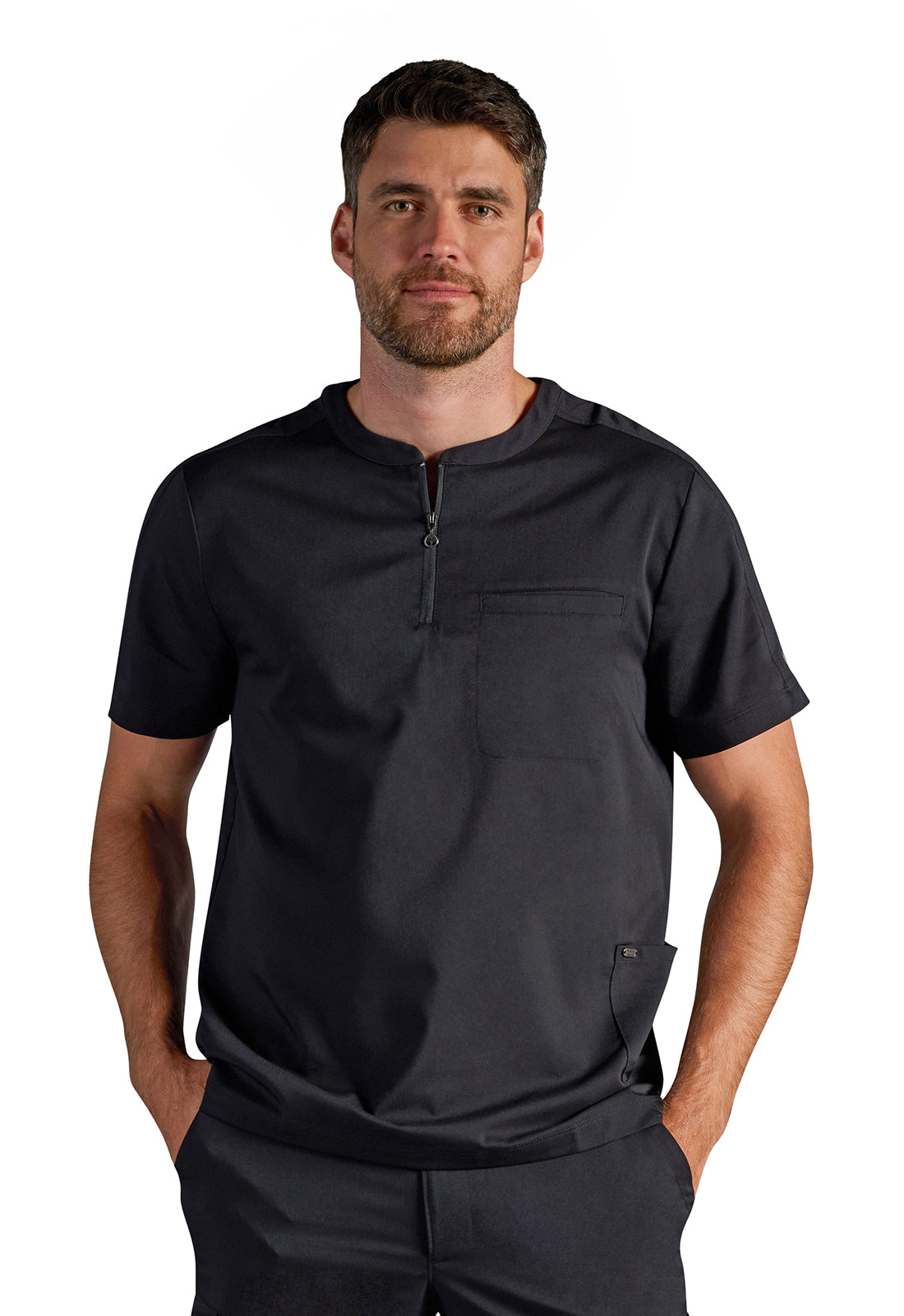 Men's Victor Men's Quarter Zip Top - DBLACK