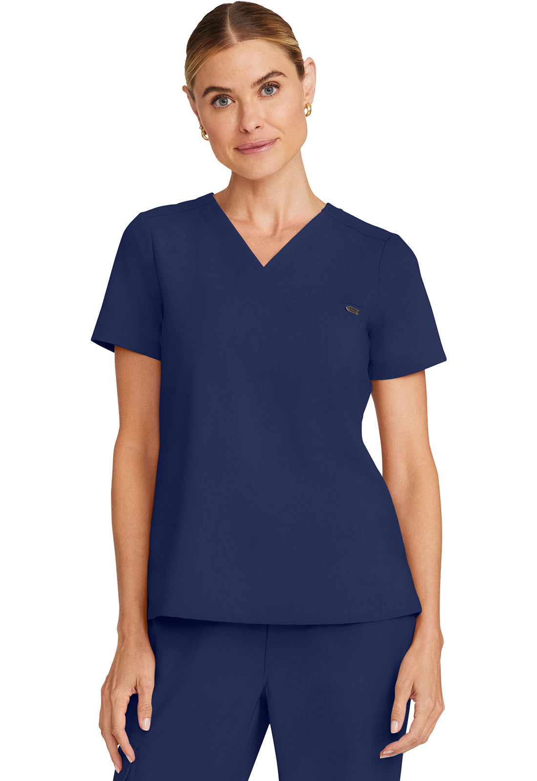 Women's  Women's Tuck-in V-Neck Top - Navy