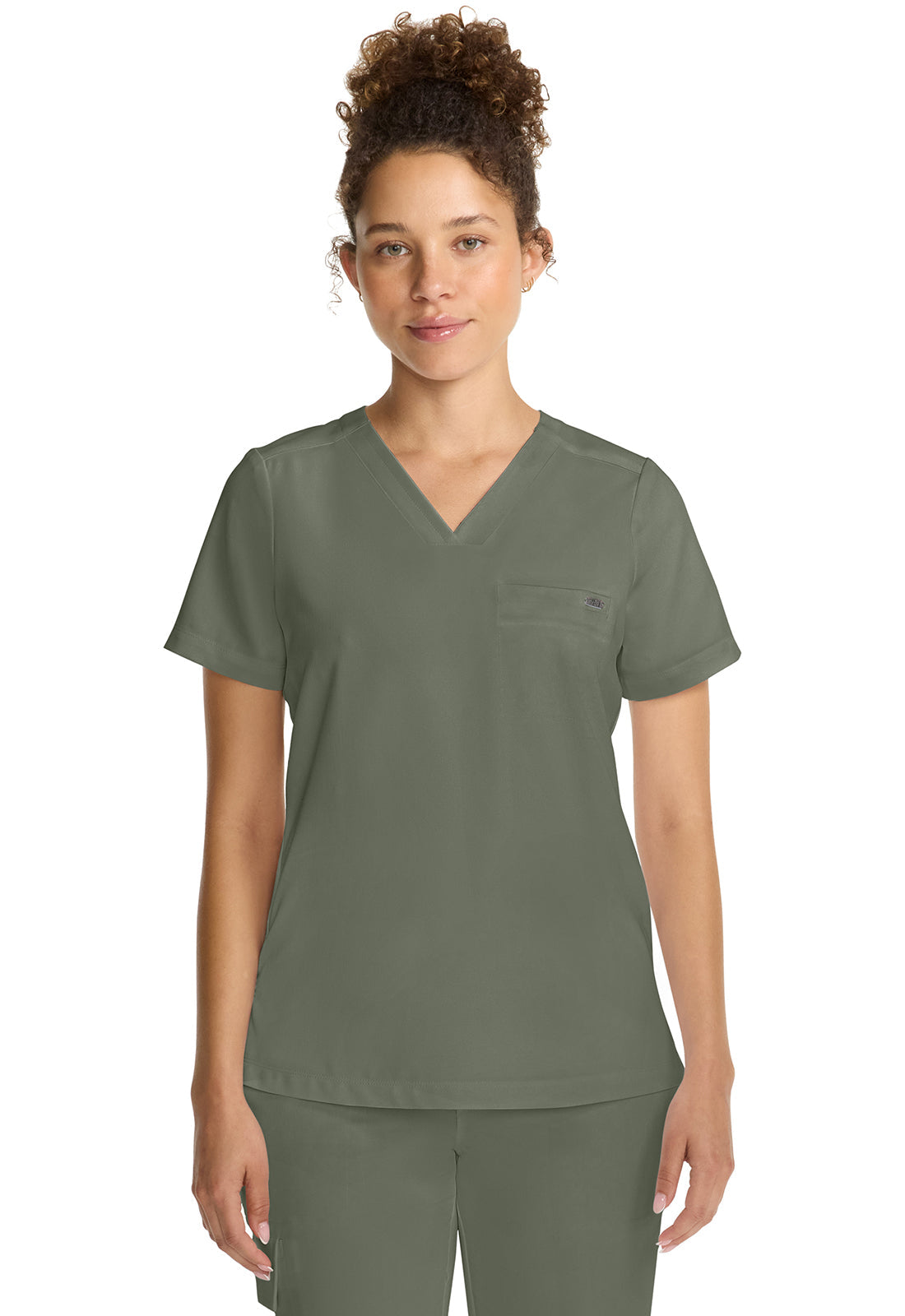 Women's  Women's Tuck-in V-Neck Top - Olive