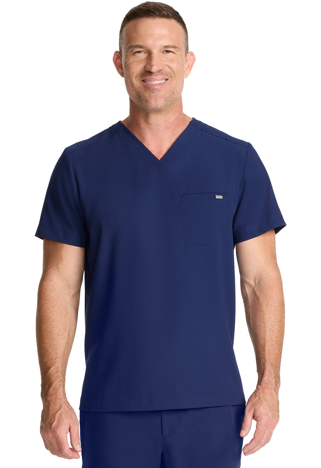 Men's Men's 1-Pocket V-Neck Top - Navy