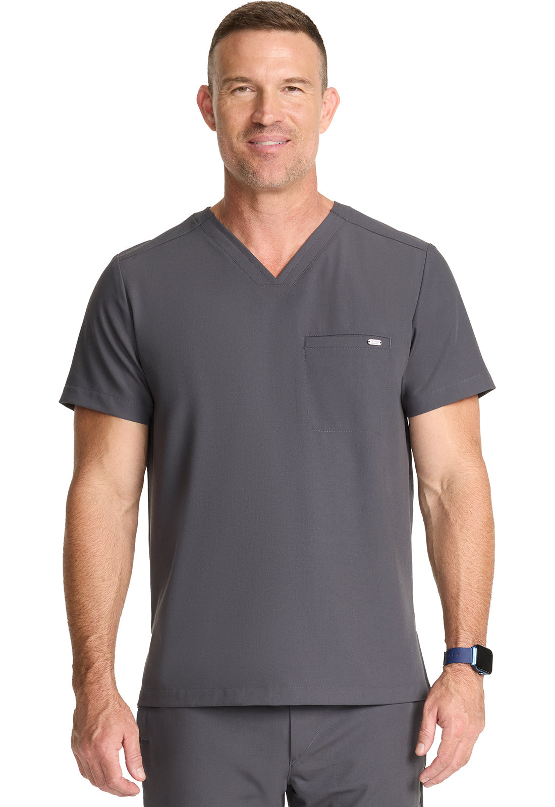 Men's Men's 1-Pocket V-Neck Top - Pewter