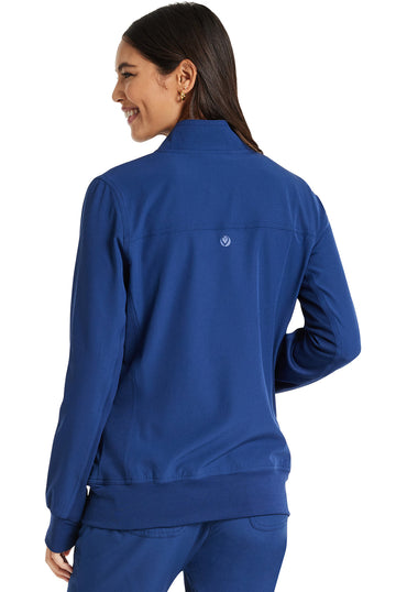 Women's Zip Front Jacket - Navy
