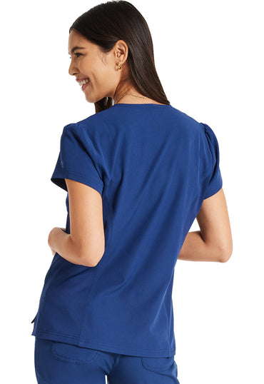 Women's V-Neck Top - Navy