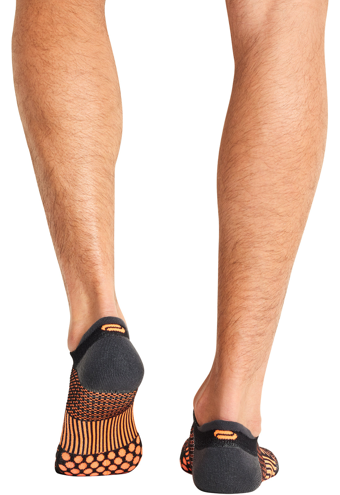 Unisex Athletic Ankle Socks - Black/Vivid Orange