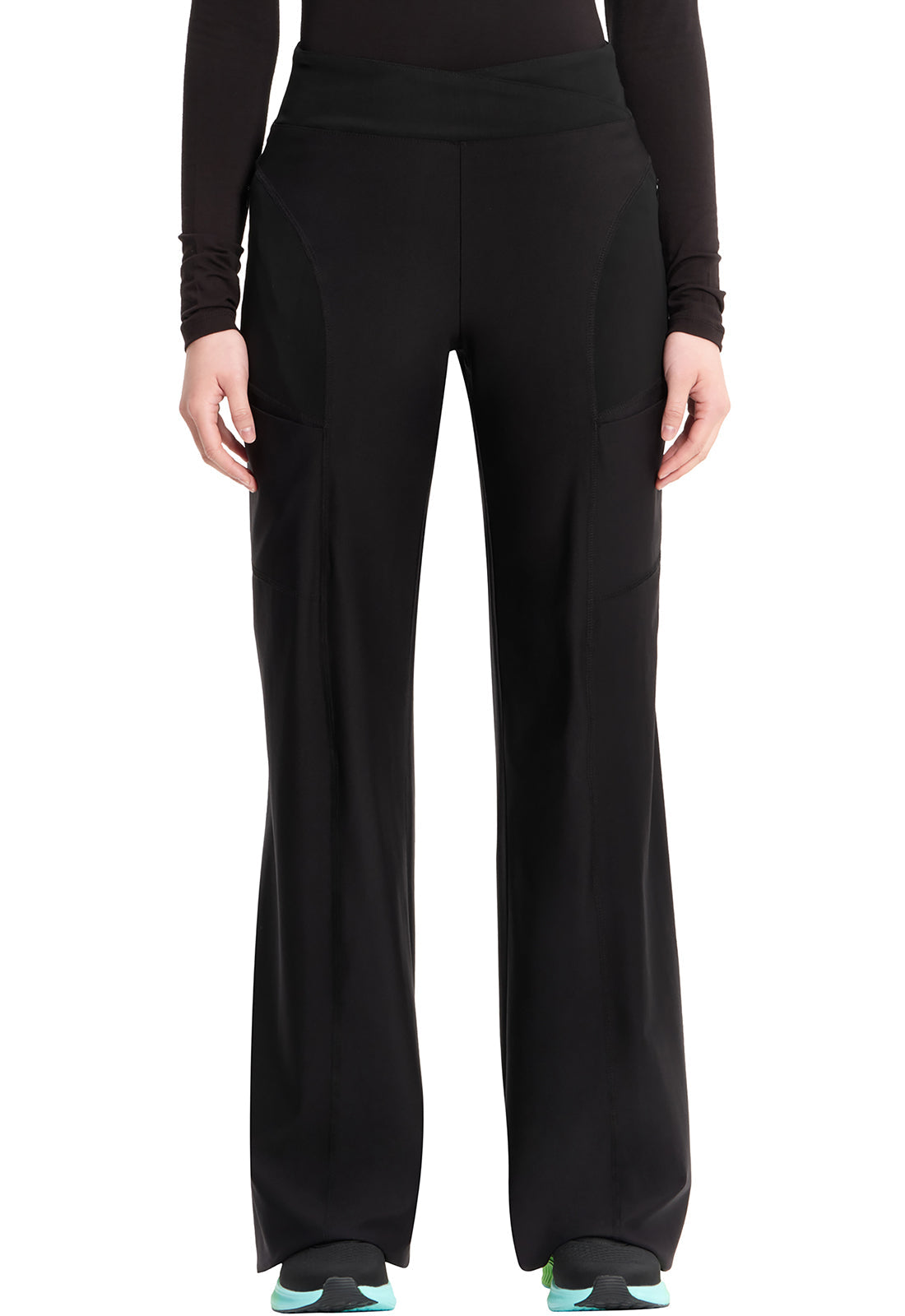 Women's Knit Mid Rise Pull-on Trouser Pant - Black